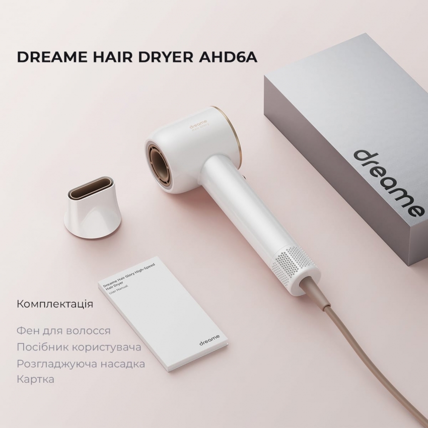 Фен для волосся Dreame Hair Dryer Glory White (AHD6A-WH)
