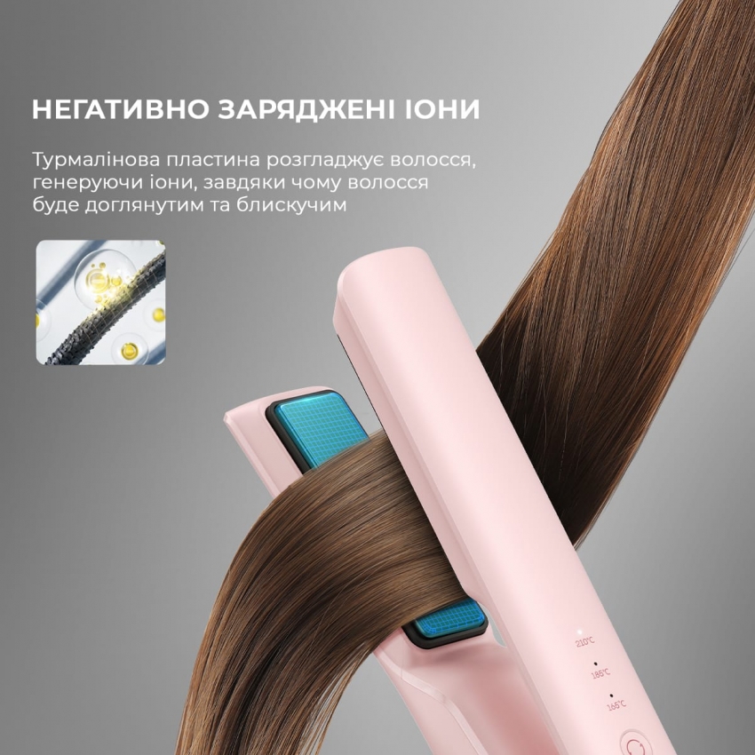 Бездротовий випрямляч для волосся Dreame Pink (AST14A-PK)