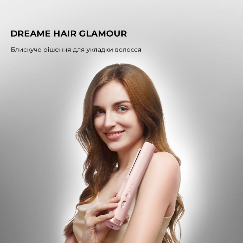 Бездротовий випрямляч для волосся Dreame Pink (AST14A-PK)
