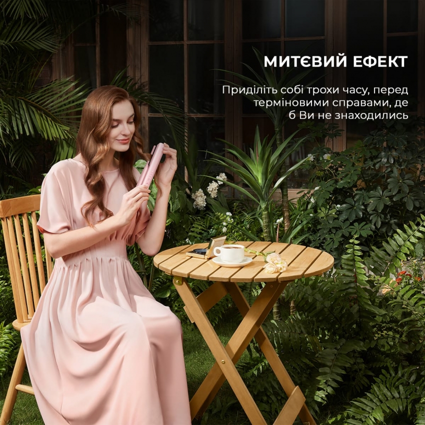 Бездротовий випрямляч для волосся Dreame Pink (AST14A-PK)