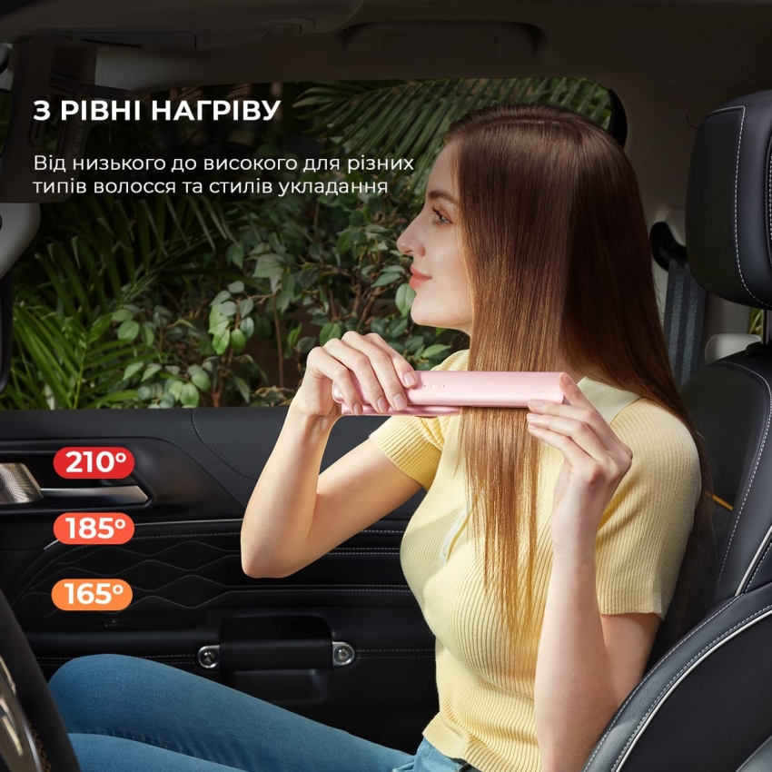 Бездротовий випрямляч для волосся Dreame Pink (AST14A-PK)