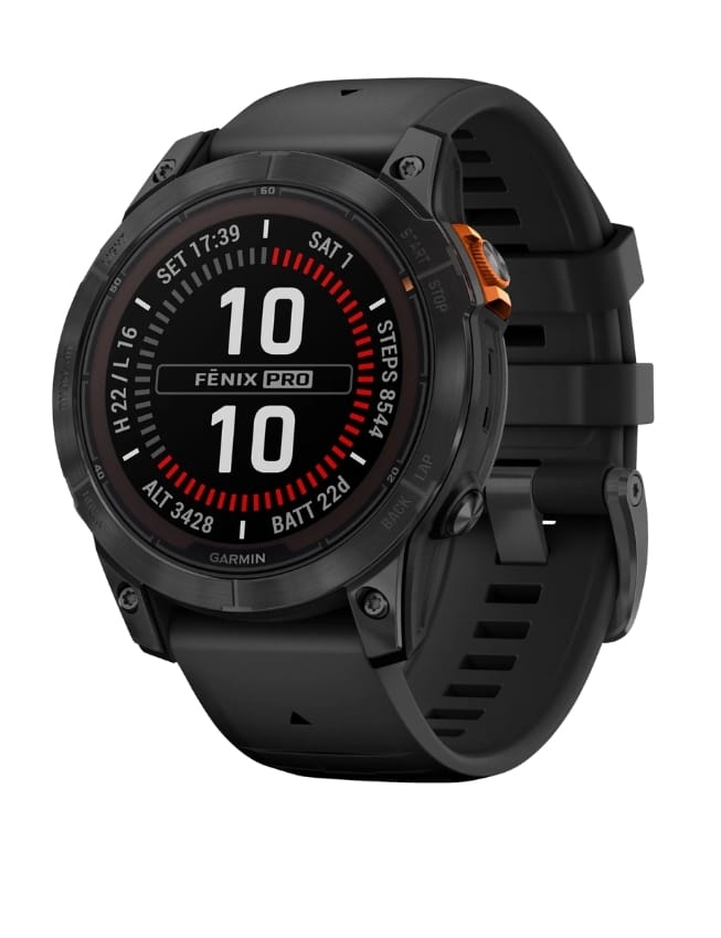 Смарт-годинник Garmin Fenix 7 Pro Solar, Slate Gray with Black Band