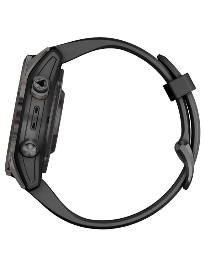 Смарт-годинник Garmin Fenix 7S Pro Sapphire Solar, Carbon Gray DLC Titanium with Black Band