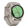 Смарт-годинник Garmin Fenix 7S Pro Sapphire Solar, Soft Gold with Light Sand Band