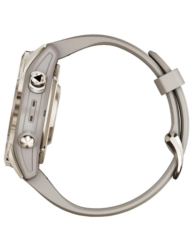 Смарт-годинник Garmin Fenix 7S Pro Sapphire Solar, Soft Gold with Light Sand Band