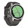 Смарт-годинник Garmin Fenix 7S Pro Solar, Silver with Graphite Band