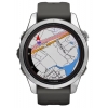 Смарт-годинник Garmin Fenix 7S Pro Solar, Silver with Graphite Band