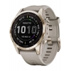 Смарт-годинник Garmin Fenix 7S Sapphire Solar, Cream Gold Titanium with Light Sand Band