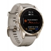 Смарт-годинник Garmin Fenix 7S Sapphire Solar, Cream Gold Titanium with Light Sand Band