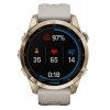 Смарт-годинник Garmin Fenix 7S Sapphire Solar, Cream Gold Titanium with Light Sand Band