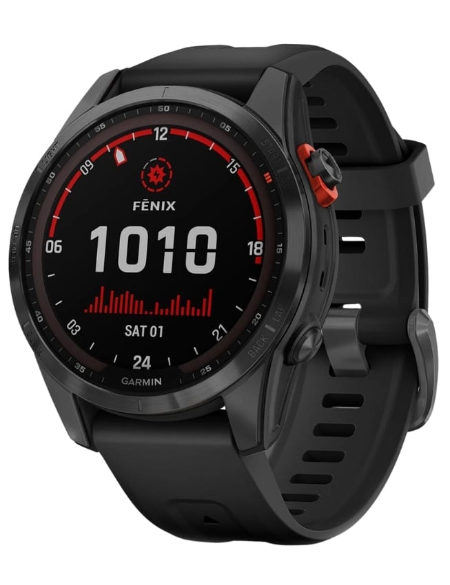 Смарт-годинник Garmin Fenix 7S Solar, Slate Gray with Black Band