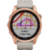 Смарт-годинник Garmin Fenix 7S Solar, Rose Gold with Light Sand Band