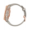 Смарт-годинник Garmin Fenix 7S Solar, Rose Gold with Light Sand Band