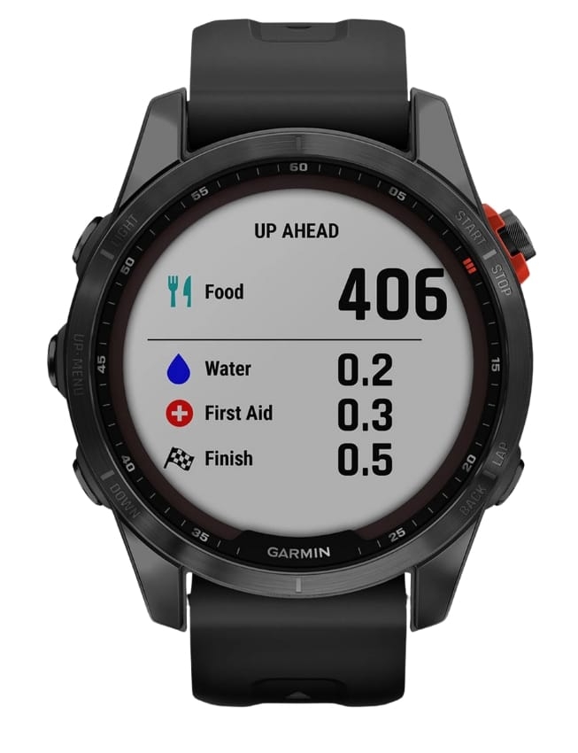 Смарт-годинник Garmin Fenix 7S Solar, Slate Gray with Black Band