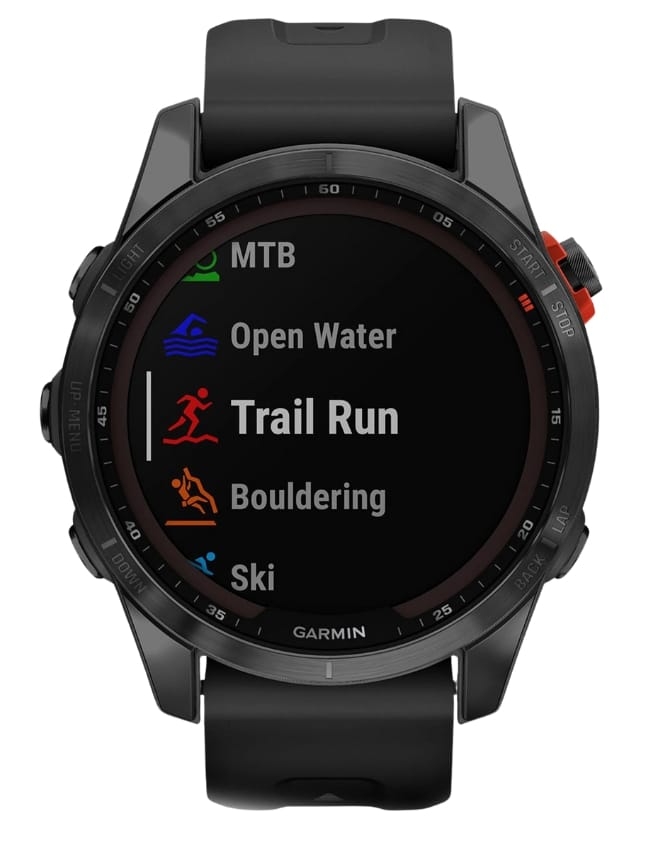 Смарт-годинник Garmin Fenix 7S Solar, Slate Gray with Black Band