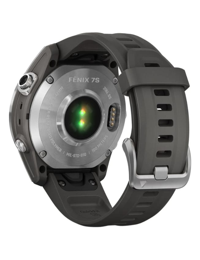 Смарт-годинник Garmin Fenix 7S , Silver with Graphite Band
