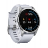 Смарт-годинник Garmin Fenix 7S , Silver with Whitestone Band