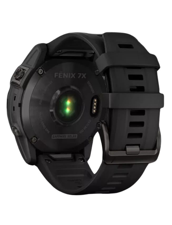 Смарт-годинник Garmin Fenix 7X Sapphire Solar, Carbon Gray DLC Titanium with Black Band