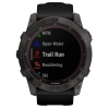 Смарт-годинник Garmin Fenix 7X Sapphire Solar, Carbon Gray DLC Titanium with Black Band