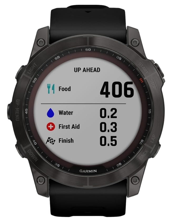 Смарт-годинник Garmin Fenix 7X Sapphire Solar, Carbon Gray DLC Titanium with Black Band