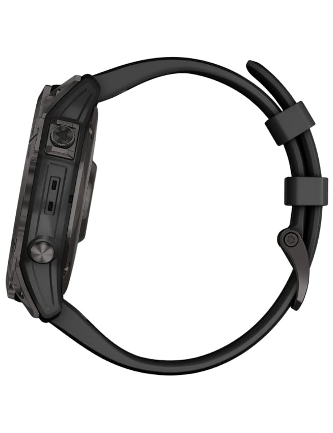 Смарт-годинник Garmin Fenix 7X Sapphire Solar, Carbon Gray DLC Titanium with Black Band