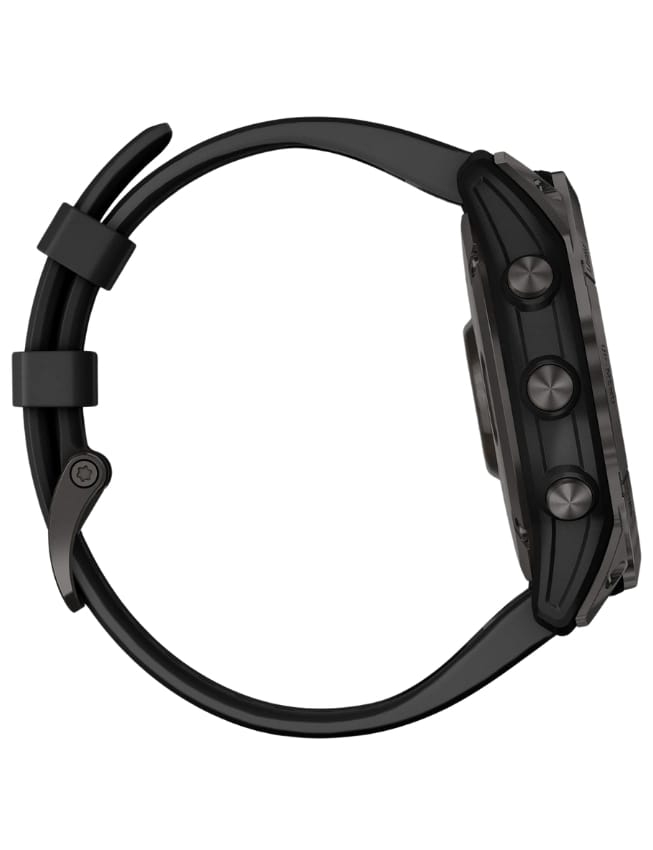 Смарт-годинник Garmin Fenix 7X Sapphire Solar, Carbon Gray DLC Titanium with Black Band