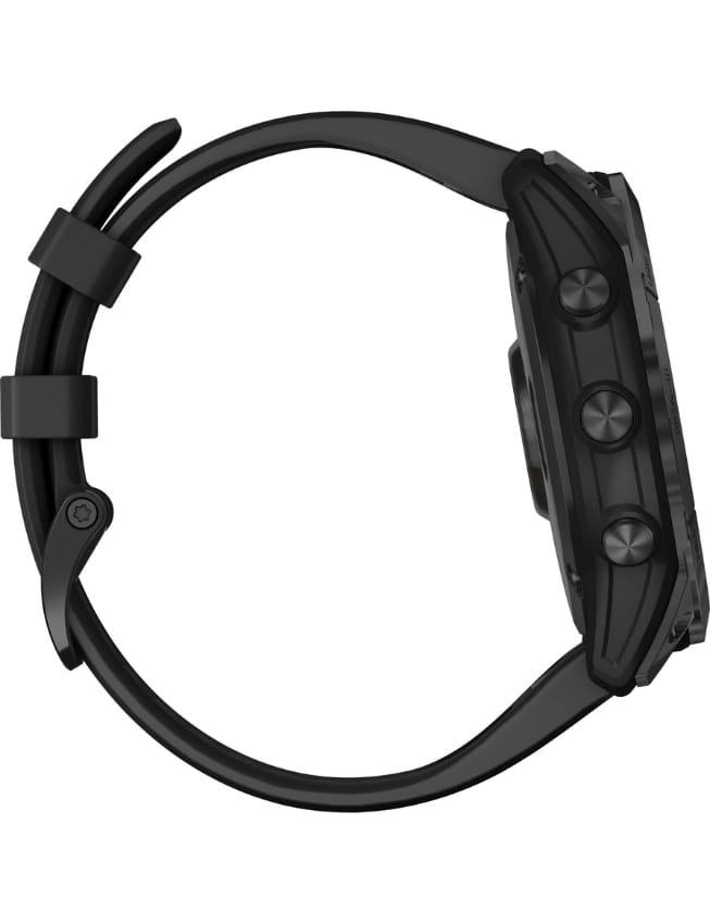 Смарт-годинник Garmin Fenix 7X Sapphire Solar, Black DLC Titanium with Black Band