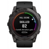 Смарт-годинник Garmin Fenix 7X Pro Sapphire Solar, Carbon Gray DLC Titanium with Black Band