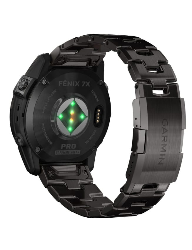 Смарт-годинник Garmin Fenix 7X Pro Sapphire Solar, Carbon Gray DLC Titanium with Titanium Band