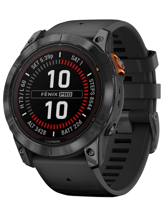 Смарт-годинник Garmin Fenix 7X Pro Solar, Slate Gray with Black Band