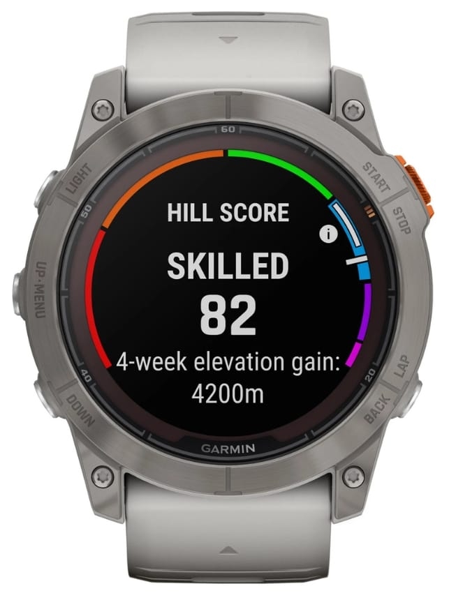 Смарт-годинник Garmin Fenix 7X Pro Sapphire Solar, Titanium with Fog Gray/Ember Orange Band