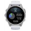 Смарт-годинник Garmin Fenix 8 43mm AMOLED, Silver with Whitestone Silicone Band