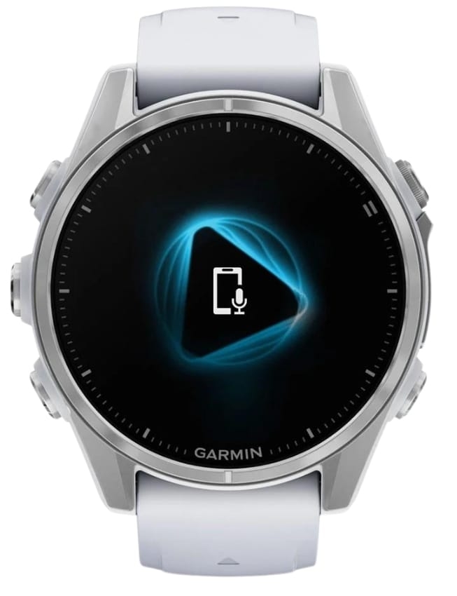 Смарт-годинник Garmin Fenix 8 43mm AMOLED, Silver with Whitestone Silicone Band