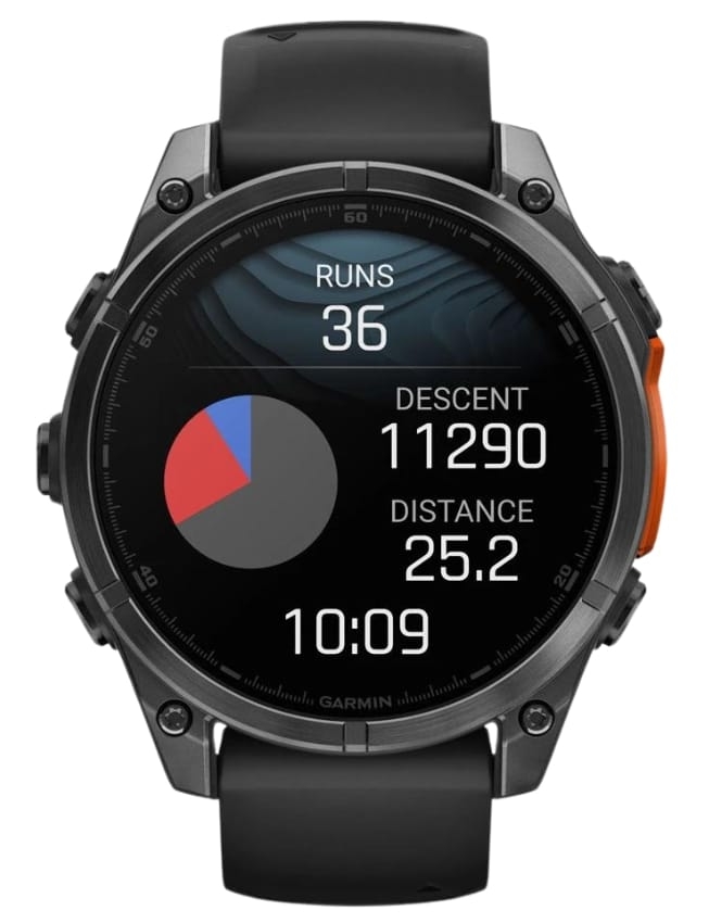 Смарт-годинник Garmin Fenix 8 47mm AMOLED, Slate Gray with Black Silicone Band