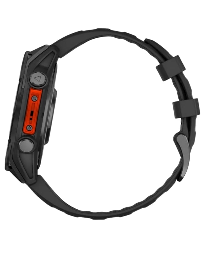 Смарт-годинник Garmin Fenix 8 47mm AMOLED, Slate Gray with Black Silicone Band