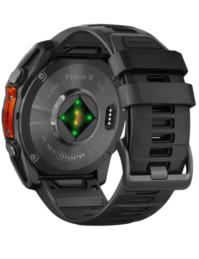Смарт-часы Garmin Fenix 8 51mm AMOLED, Slate Gray with Black Silicone Band