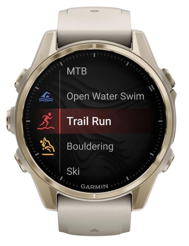 Смарт-часы Garmin Fenix 8 43mm AMOLED Sapphire, Soft Gold with Fog Gray/Dark Sandstone Silicone Band
