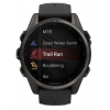 Смарт-часы Garmin Fenix 8 43mm AMOLED Sapphire, Carbon Gray DLC Titanium with Black/Pebble Gray Silicone Band