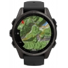 Смарт-часы Garmin Fenix 8 43mm AMOLED Sapphire, Carbon Gray DLC Titanium with Black/Pebble Gray Silicone Band