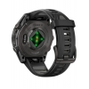 Смарт-часы Garmin Fenix 8 43mm AMOLED Sapphire, Carbon Gray DLC Titanium with Black/Pebble Gray Silicone Band