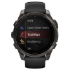 Смарт-часы Garmin Fenix 8 47mm AMOLED Sapphire, Carbon Gray DLC Titanium with Black/Pebble Gray Silicone Band