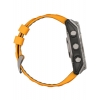 Смарт-годинник Garmin Fenix 8 51mm AMOLED Sapphire, Titanium with Spark Orange/Graphite Silicone Band