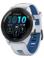Смарт-часы Garmin Forerunner 265 Black Bezel, Whitestone Case with Whitestone/Tidal Blue Silicone Band