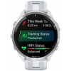 Смарт-часы Garmin Forerunner 965 Titanium Bezel, Whitestone Case with Whiteston/Powder Gray Silicone Band