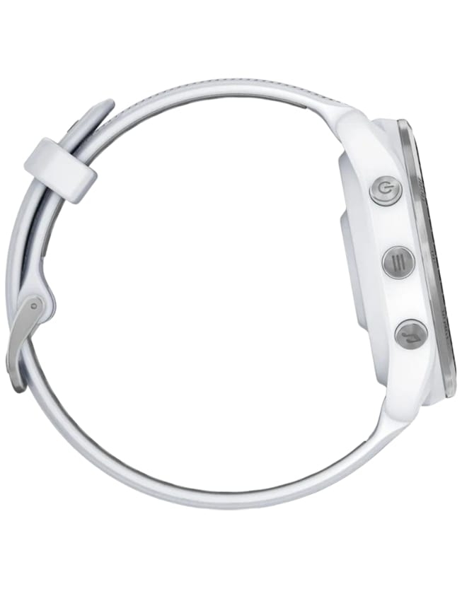Смарт-часы Garmin Forerunner 965 Titanium Bezel, Whitestone Case with Whiteston/Powder Gray Silicone Band