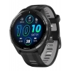 Смарт-годинник Garmin Forerunner 965 Carbon Gray DLC Titanium Bezel, Black Case with Black/Powder Gray Silicone Band