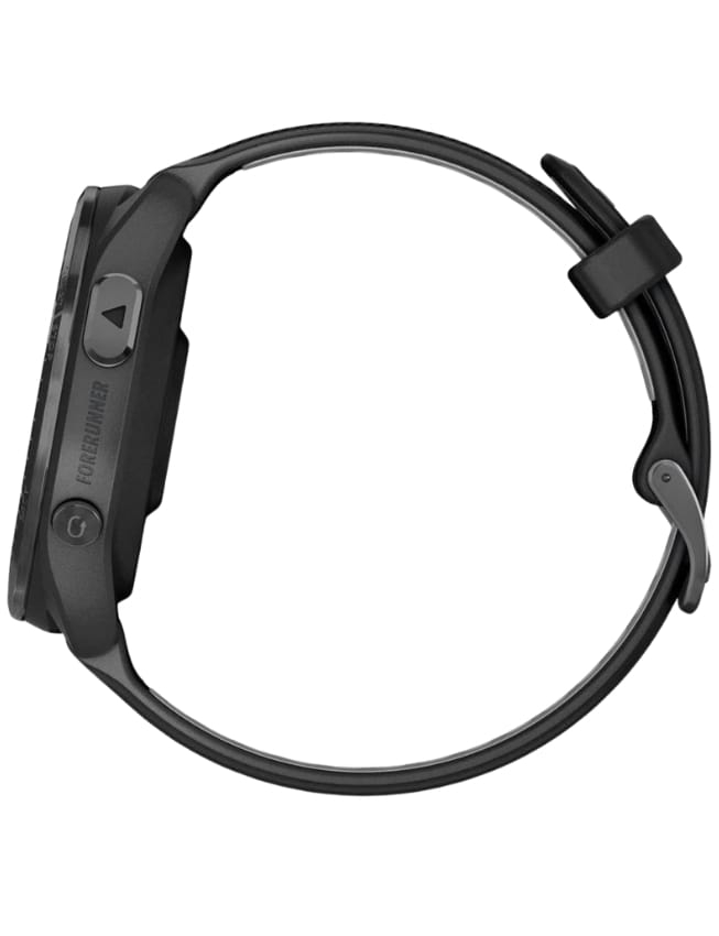Смарт-годинник Garmin Forerunner 965 Carbon Gray DLC Titanium Bezel, Black Case with Black/Powder Gray Silicone Band