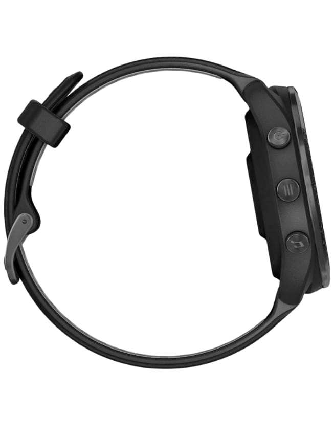 Смарт-годинник Garmin Forerunner 965 Carbon Gray DLC Titanium Bezel, Black Case with Black/Powder Gray Silicone Band