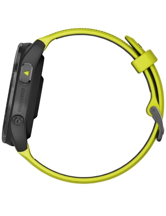 Смарт-годинник Garmin Forerunner 965 Carbon Gray DLC Titanium Bezel, Black Case with Amp Yellow/Black Silicone Band