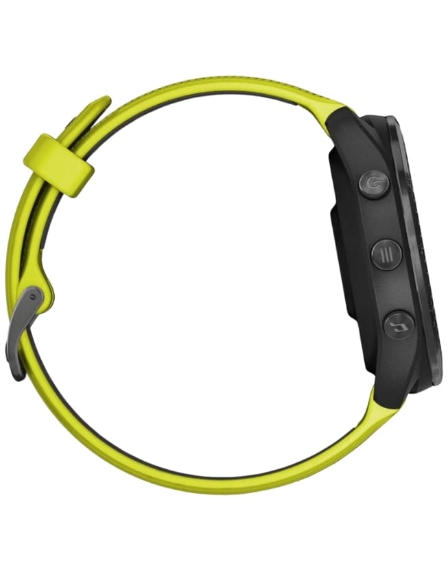 Смарт-годинник Garmin Forerunner 965 Carbon Gray DLC Titanium Bezel, Black Case with Amp Yellow/Black Silicone Band
